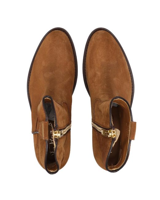 Vía Roma 15 Botas de cuero marrón Via Roma 15 de color Brown