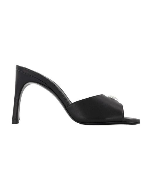 Coperni Black Logo Mules
