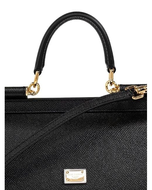 Dolce & Gabbana Black Medium Sicily Hand Bag