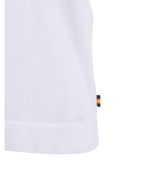 K-Way Combe-pull-over in het White voor heren