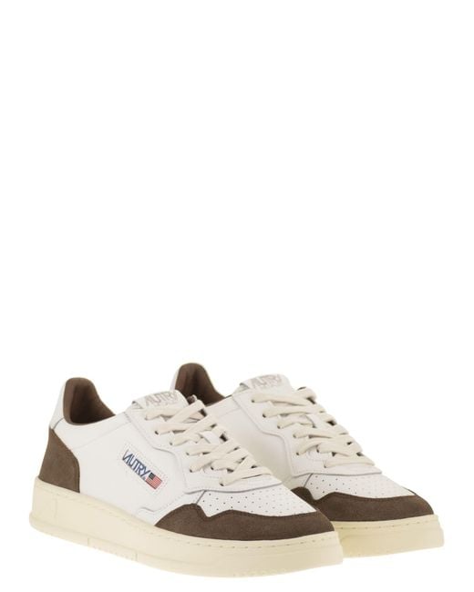 Autry White Medalist Low for men