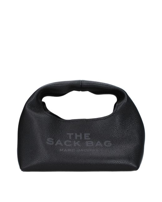 Marc Jacobs Black Handtaschen die Sack -Tasche Frauen Leder schwarz/schwarz