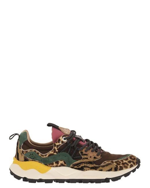 Yamano 3 Sneaker di Flower Mountain in Brown