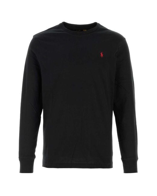 Polo Ralph Lauren Black Cotton T Shirt
