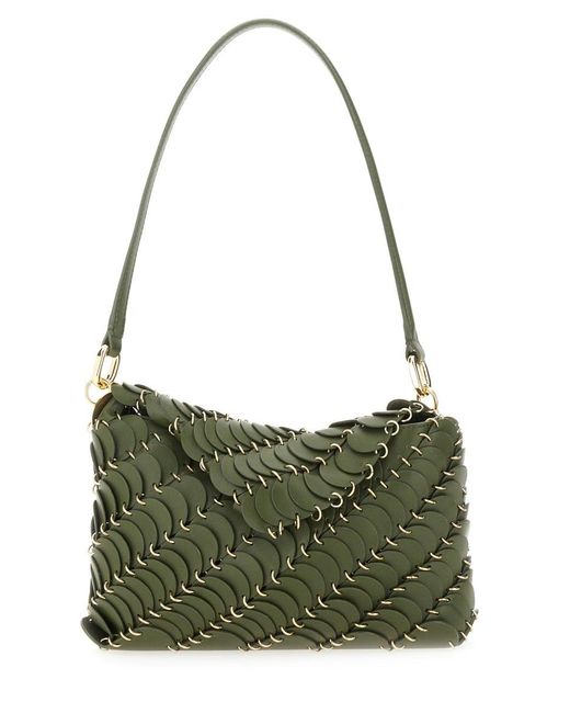 Rabanne Green Ledertasche.