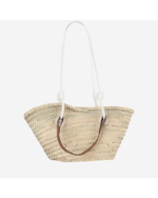 Filippo Catarzi 1910 Natural Straw Bag With Logo