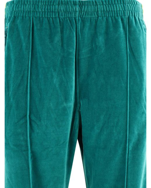 Pantalones de pista de terciopelo de agujas Needles de hombre de color Green