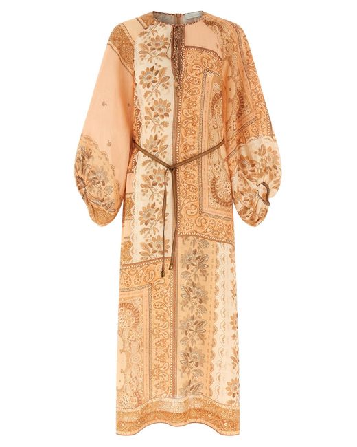 Zimmermann Natural 'Lucky Tunic Midi' Dress