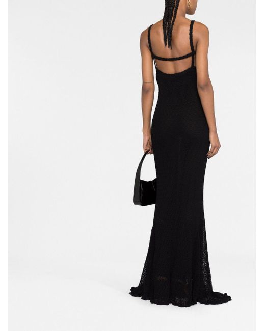 Blumarine Gehaakte Jurk in het Black