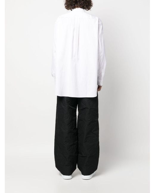 Comme des Garçons Overhemd Met Logopatch in het White voor heren