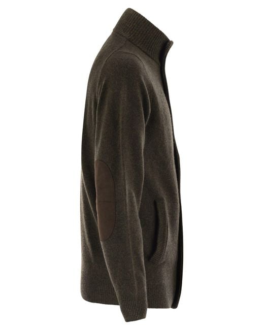 Barbour Zip Omhoog Jumper Patch in het Black voor heren
