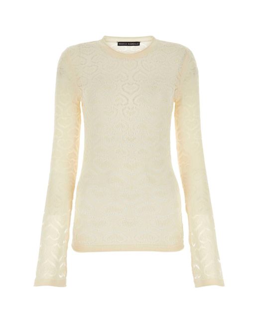 Marco Rambaldi White Ivory Lace Top