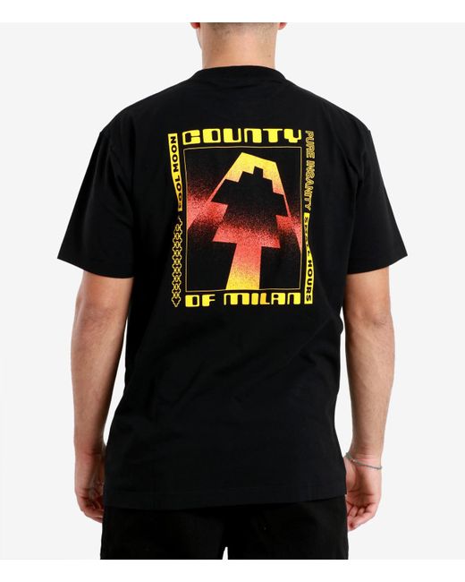 Marcelo Burlon Black T Shirts And Polos for men