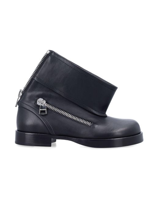 J.W. Anderson Blue JW Anderson flache Schuhe schwarz