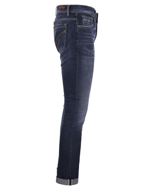 Dondup Blue George Five Pocket Jeans for men