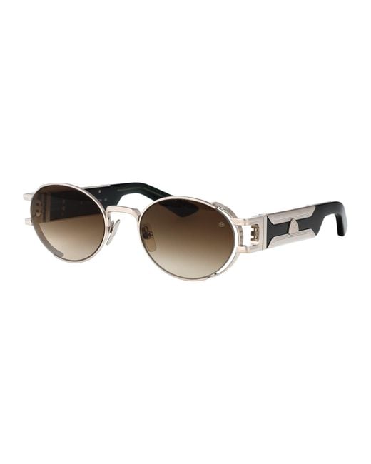 Maybach Brown Round Sunglasses The Drive I Pa Abk Z62