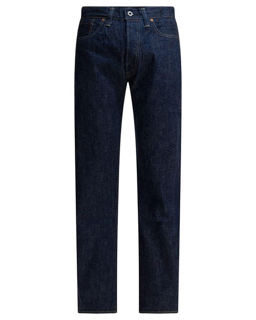 Vaqueros de pierna recta Buzz Rickson's de hombre de color Blue