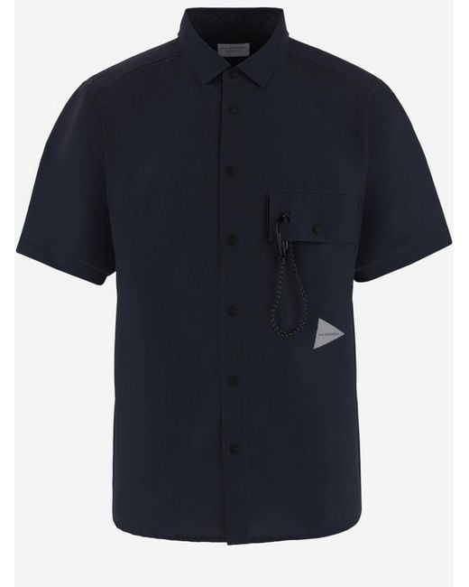 And Wander Blue Shirt, Nylon for men