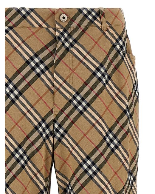 Burberry Hose Mit Cargotaschen in Natural für Herren