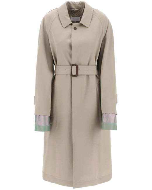 Maison Margiela Natural "Trench Coat With Discreet for men