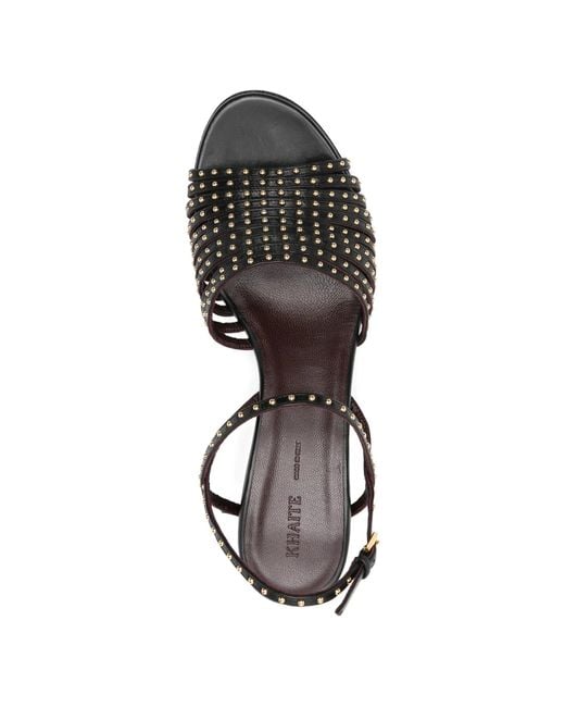 Khaite White Drew Sandal W/ Studs 55