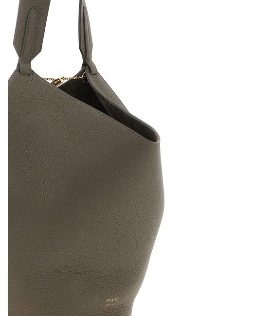 Khaite Metallic 'Lotus Small' Einkaufstasche