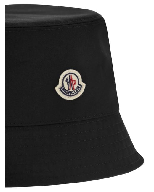 Moncler Black Baumwollschaufelhut