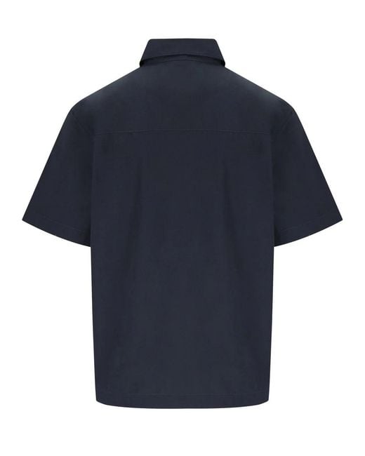 Carhartt Blue Postal Zip Shirt