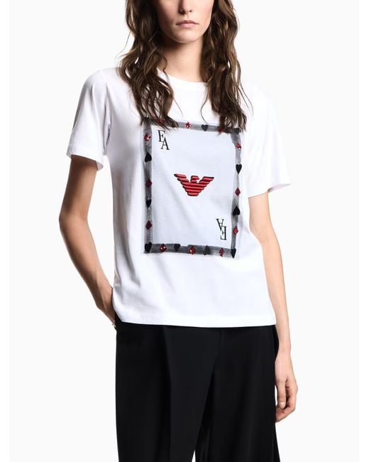 Emporio Armani White T Shirts And Polos