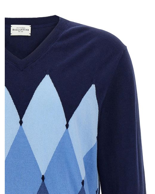 Suéter 'Argyle' Ballantyne de hombre de color Blue