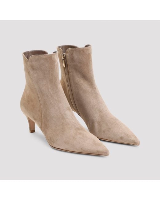 Gianvito Rossi Brown Levy Ankle Boots