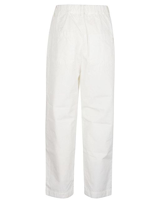 Sarahwear White Cotton Trousers