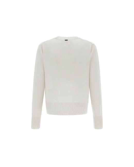 Herno White Cashmere-Pullover