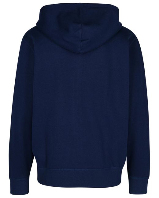 Polo Ralph Lauren Blue Cotton Blend Hoodie for men