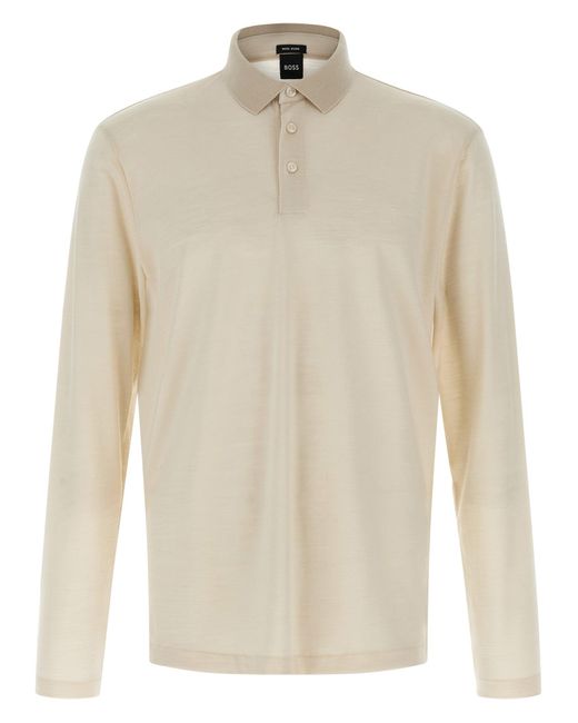 Boss White 'H Pado 110' Polo Shirt