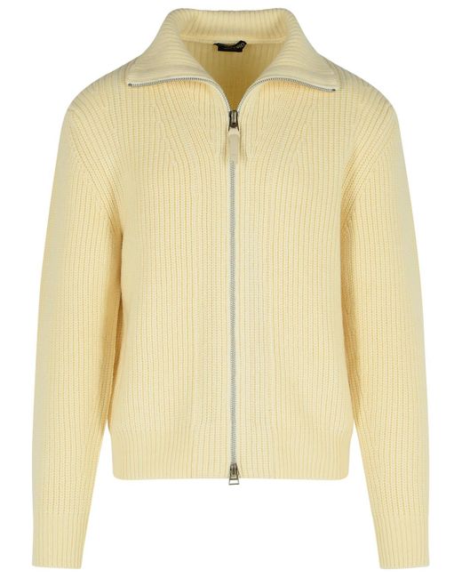 Tom Ford Yellow Ivory Wool Blend Sweater