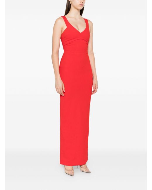 Solace London Red Nalani Maxi Dress