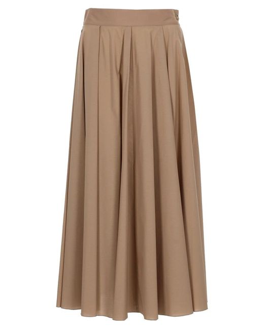 Fay Brown Regular Fit Skirt