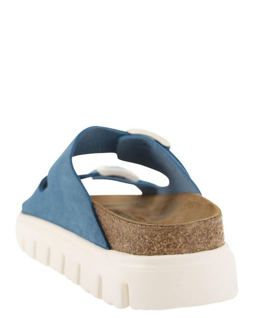 Sandalo robusto Arizona Pap con fibbie di Birkenstock in Blue
