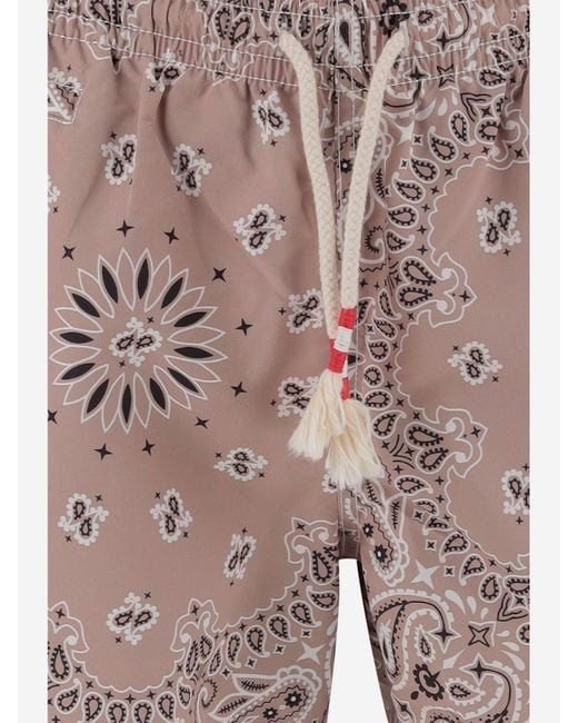 Mc2 Saint Barth Bandana Print Badeanzug in Pink für Herren