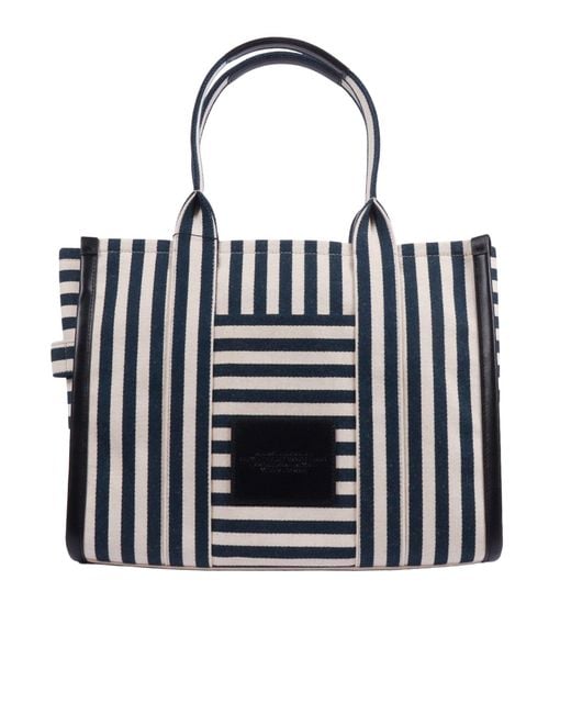 Marc Jacobs Black The Large Tote 79.Cotton 11.Linen 9.Rayon Handbag