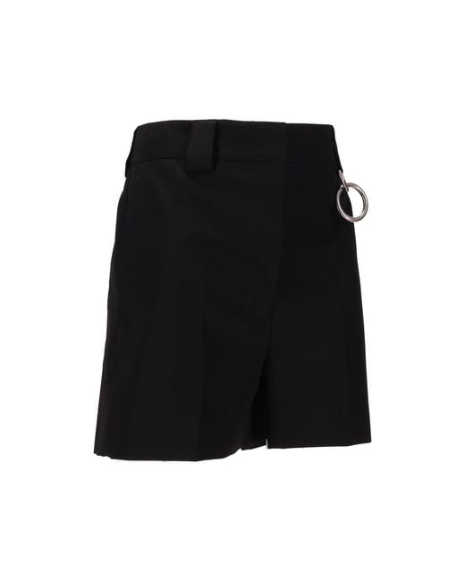 Prada Black Pantaloni Gabardine