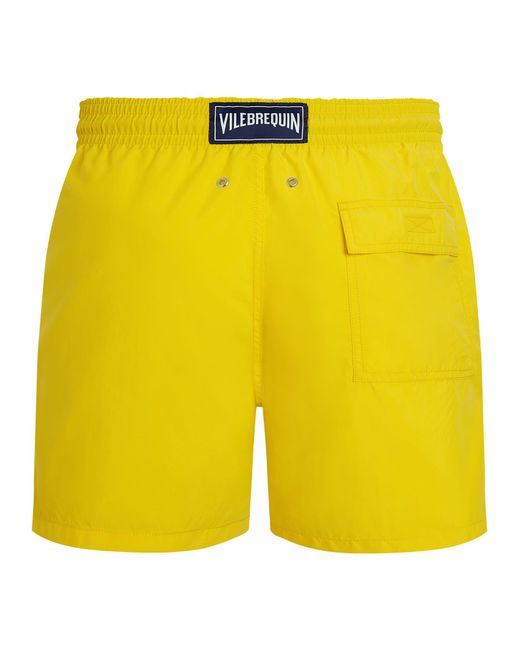Vilebrequin Yellow Moorea Solid Colored Beach Shorts