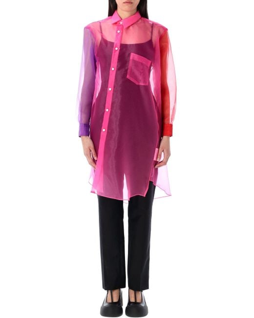 Comme des Garçons Comme Des Garcons T Shirts En Polos in het Pink