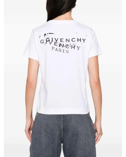 Camiseta con logo de Givenchy de color White