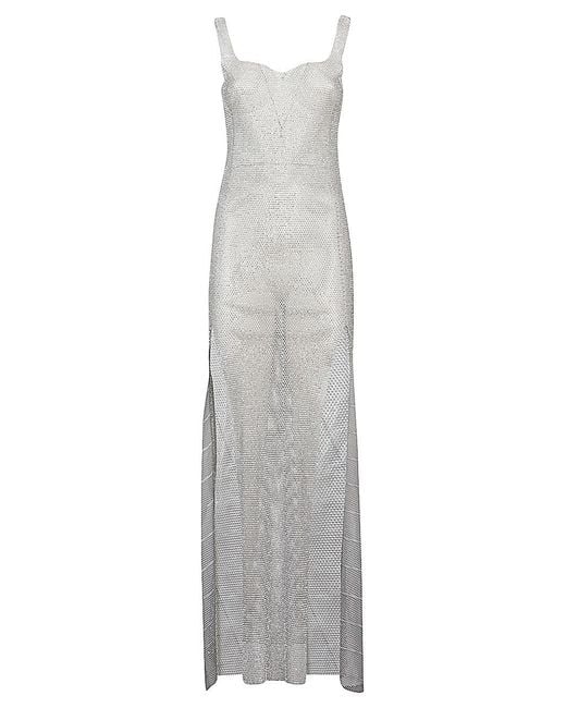 Santa Brands White Sleeveless Long Dress