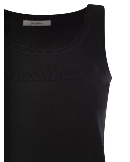 Max Mara Black Pentola Viscose Crepe Top