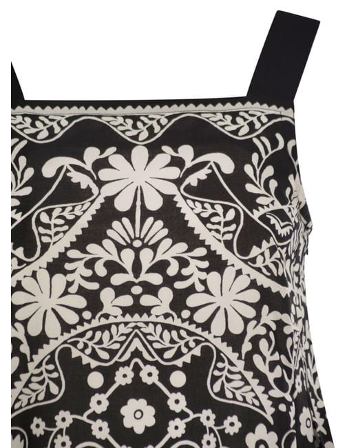 Weekend by Maxmara White Wkimoli – Printed Cotton Long Dress