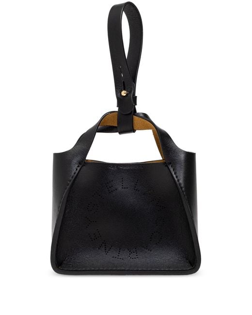Stella McCartney Black Stella Mc Cartney Logo Tote Air Pods Case Keyring