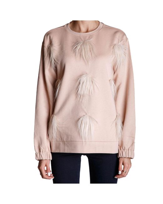 Stella McCartney Cotton Sweatshirt in het Pink